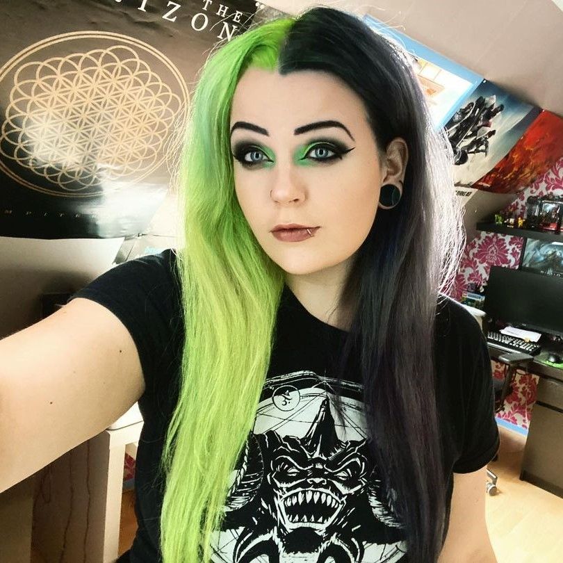 Attitude Hair Dye - NU METAL Duo Semi permanent hair dye combi - Black/Green